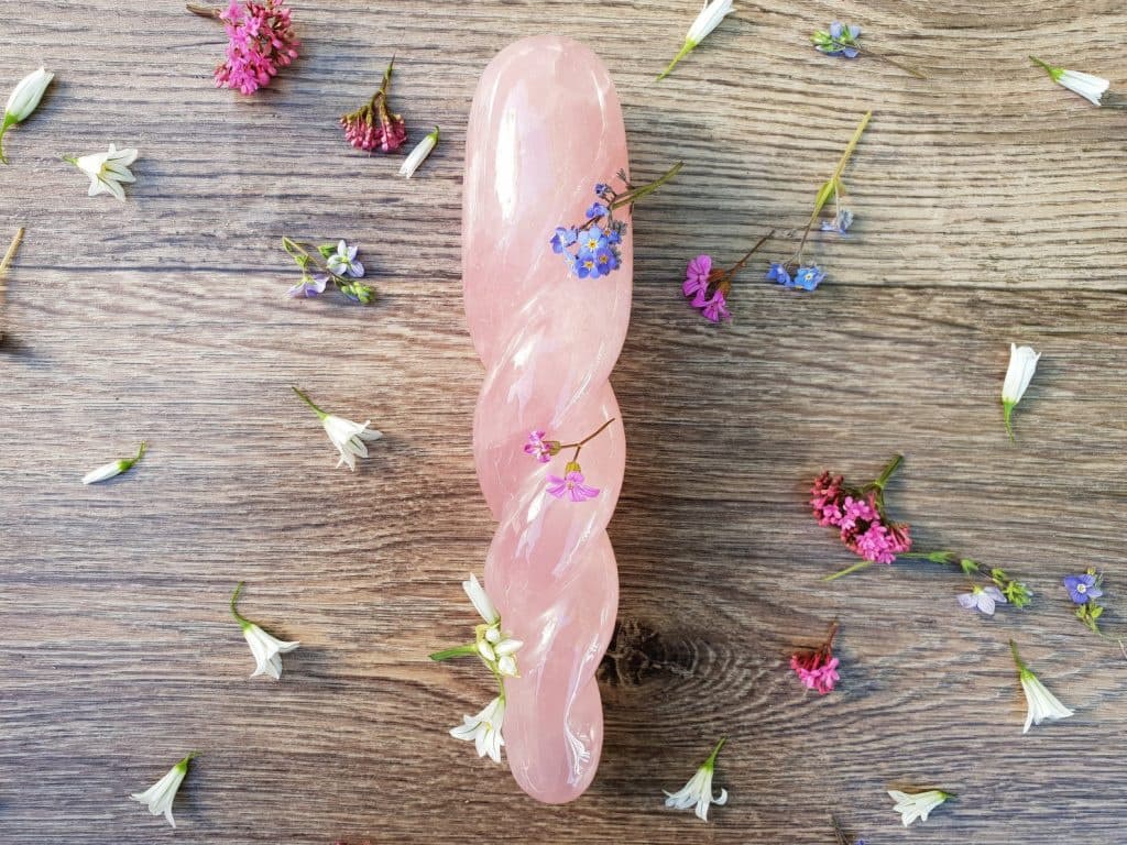 large unicorn quartz dildo